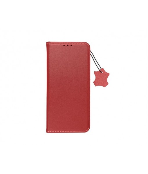 Husa Xiaomi Redmi Note 12 Pro Plus 5G, Tip Carte Forcell Smart Pro, Piele Naturala, Rosu